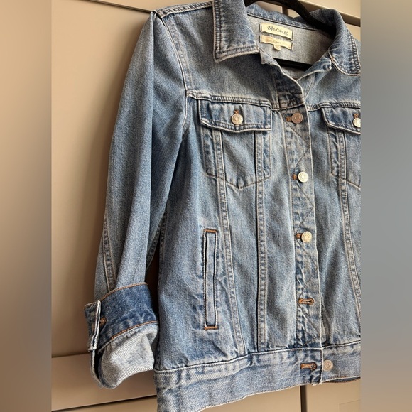 Madewell Classic Fit Premium Denim Jean Jacket | Size Large - Picture 7 of 16